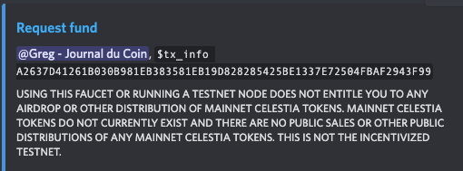 Fetching developer tokens to the wallet from the project Discord